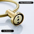 BATHSIR Gold Towel Ring, Bathroom Hand Towel Holder Wall Mount Round Brushed Gold Towel Rack Stainless Steel