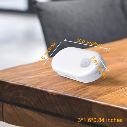 Motion Sensor Night Light Plug in, LYRIDZ Superior Bright 1-120LM Smart Nightlight Warm White LED Light with Stepless Adjustable Brightness for Bedroom, Kitchen, Stairs, Hallway, 4 Pack