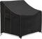 ZEJUN Patio Chair Covers, 33" Wx34 Dx31 H Waterproof Outdoor Furniture Cover, 600D Durable Lounge Deep Seat Covers for Patio Garden Lawn Sofa Wicker Chair, UV & Rip & Fade Resistant Covers, Black