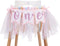 Pink Sweetheart One Birthday Banner - Pink Tutu Skirt High Chair Banner , 1st Birthday Party Gifts for Girls , Pink Bow-knot Decoration , Birthday Party Decorations , Photo Decoration Props , Valentines Day Banner