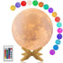 Moon Lamp Moon Light Night Light 16 Colors 3D Printed Moon Light USB Charging and Touch Control Brightness Lunar Lamp 5.9INCH with Stand for Kids Gift for Women