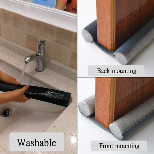Acoser Under Door Draft Stopper - Window and Door Draft Blocker Guard Air Draft Stopper - Reduce Noise Breeze Blocker Adjustable