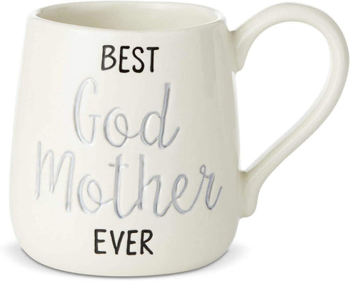 Enesco Our Name Is Mud Engraved Godmother Mug