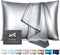 HOTBALZER Mulberry Silk Pillowcase for Hair and Skin, 22 Momme Natural 100% Silk Pillowcases Standard Size with Zipper, Soft Breathable Both Sides Pure Silk Pillow Cover, 1pc (Grey,Standard)