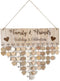 Yeekea Family & Friends Birthday Celebration Reminder Decorative Signs Plaques Anniversary Wall Hanging Calendar