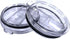 2 Replacement Lids for Stainless Steel Tumbler Travel Cup - Fits OF Inner diameter 3.7 to 3.74 INCH Yeti Rambler and others (Transparent) (30 OZ)