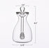 Dokimiya Honey Pot Glass Honey Dispenser Jar with Dipper for Home Kitchen, Clear, 14 Ounces