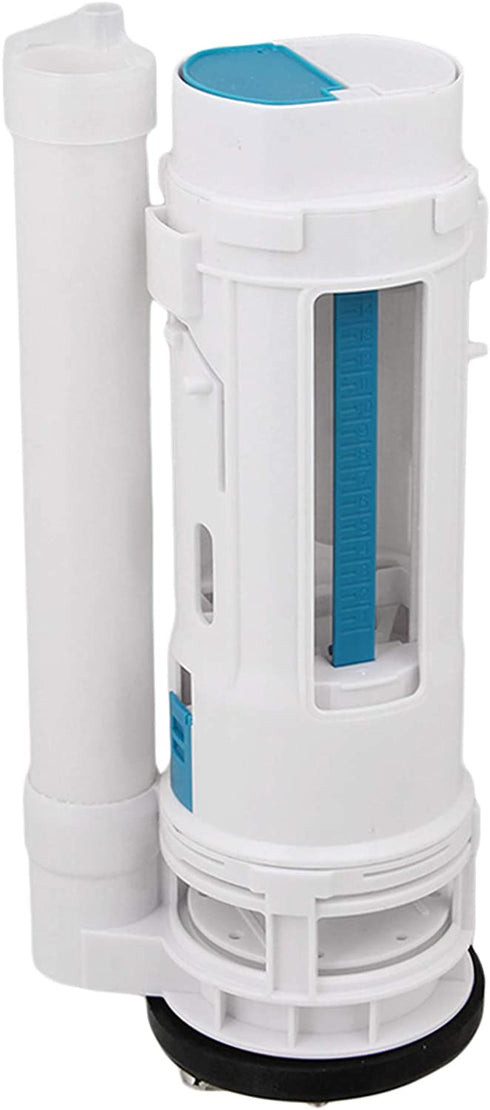 BQLZR White Toilet Cistern Dual Flush Push Button Valve 25cm Height Fit for Drain Diameter 65-75mm (See Video)