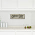 Grocery Sign Farmhouse Decor Country Decorations Wood Look Signs Wall Art Tin Plaque 6 x 18 High Gloss Metal 206180028188