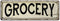 Grocery Sign Farmhouse Decor Country Decorations Wood Look Signs Wall Art Tin Plaque 6 x 18 High Gloss Metal 206180028188