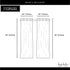 Nicole Miller Canvas Indoor/Outdoor Grommet Top Curtain Panel Pair, 54"x108", Spa