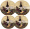 Reston Lloyd Electric Stove Burner Covers, Set of 4, Wine and Vines All-Over Pattern