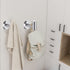 Towel Hooks Bath Towel Hook 6 Pack Wall Hooks SUS 304 Stainless Steel Coat Hooks, Heavy Duty Robe Hook Holder for Bathroom Kitchen Garage Home Hotel Cabinet Office(Silver)