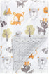 Fox Baby Blanket Boys Soft Minky Baby Blanket Fleece Baby Girl Security Fox Blanket Plush Dot Toddler Baby Newborn Blanket Woodland for Nursery Stroller Crib Receiving Blanket Infant Unisex (Bear fox)