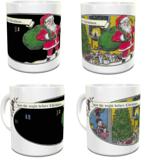 Night Before Christmas Magic Mug - Color Changing Mug - Coffee Mug - Santa Claus - Christmas - Winter Solstice - Holiday Gift - 11oz size