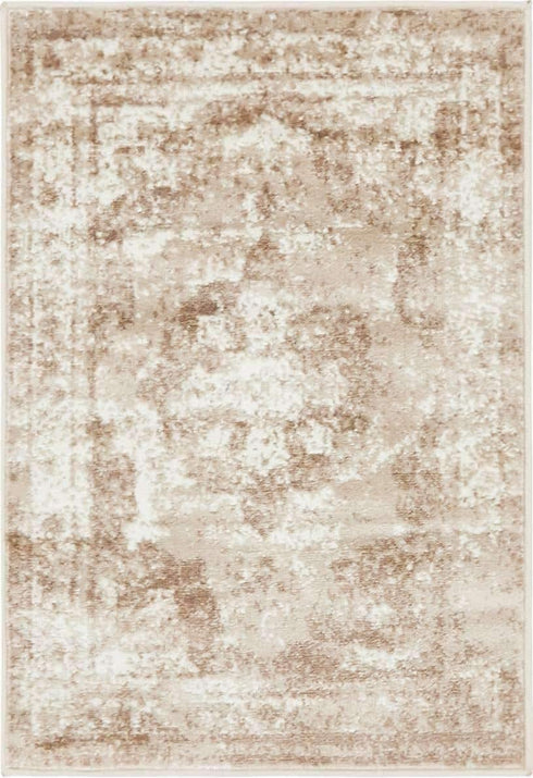 Unique Loom Sofia Collection Traditional Vintage Beige Area Rug (2' x 3' )