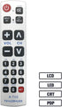 LuckyStar Big Button Universal Remote Control A-TV2, Initial Setting for Lg, Vizio, Sharp, Zenith, Panasonic, Philips, RCA - Put Battery to Work, No Program Needed