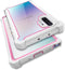 KSELF Case for Samsung Galaxy Note 10 Plus Case with Screen Protector, Full Body Protective Hybrid Dual Layer Shockproof Acrylic Back Case Cover for Galaxy Note 10 Plus 5G 6.8 inch (White Pink)