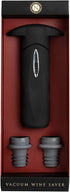 Cork Pops Matte Black Nicholas Collection Soft Touch Silicone Vacuum Wine Saver Set