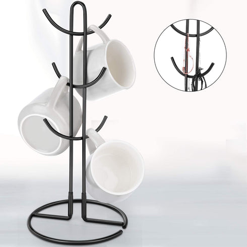 Mug Holder for Wall or Kitchen Coffee Cup Holder with Hooks Suitable for Coffee Cup , Mug?Tea Cup & Storage Rack