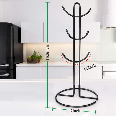 Mug Holder for Wall or Kitchen Coffee Cup Holder with Hooks Suitable for Coffee Cup , Mug?Tea Cup & Storage Rack