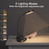 Desk Lamp with Wireless Charger, LED Desk lamp with USB Charging Port, 5 Lighting Modes 10 Brightness Levels, Sensitive Control Eye-Caring Office Lamp Black