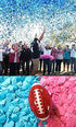 Gender Reveal Confetti Football