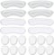 Heel Grips, 8PCS Heel Inserts, 12PCS Shoe Inserts, Gel Heel Cushion Inserts for Women Men, Adhesive Shoe Pads for Loose Shoes, Heel Slipping, Rubbing