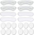Heel Grips, 8PCS Heel Inserts, 12PCS Shoe Inserts, Gel Heel Cushion Inserts for Women Men, Adhesive Shoe Pads for Loose Shoes, Heel Slipping, Rubbing