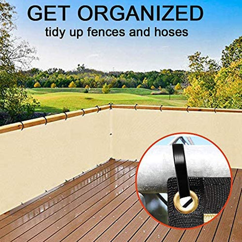Cable Zip Ties Heavy Duty 26 Inch, Large Durable Adjustable Nylon Wire Ties,Tensile Strength 120 Pounds for Indoor and Outdoor UV Resistant, Plastic Tie Wraps Black & White (40 Pack)
