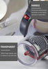 4-Cup Gravy Fat Separator Oil Separator With Bottom Release - Healthier Gravy, Soup, Easy Press Button Release Dispenser Oil Separator with Strainer
