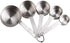 Smithcraft Lucky Plus 5pcs Stainless Steel Measuring Cups Set 18/8 (304) Steel Material Heavy Duty Measurer cups Color Silver (Siliver-5cups+1ring)