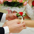Bomandu Pack of 8 Elastic Pearl Wrist Corsage Bands Wristlets DIY Wrist Corsages Accessories for Wedding Prom Party