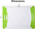 Neoflam 53104 2 Piece Poly Cutting Board Set with Microban Antimicrobial Protection, White/Green, 17 x 12/14.5 x 10 by Neoflam