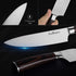 Chef Knife, Classic Kitchen Knife with Knife Sharpeners, High Carbon German Stainless Steel Chopping Knife with Ergonomic Handle- LauKingdom (chef knife with sharpener)