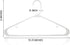 Sharpty Plastic Hangers Clothing Hangers Ideal for Everyday Standard Use (White, 20 Pack)