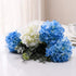 AVIVIHO Blue Hydrangea Silk Flowers Heads Pack of 10 Full Hydrangea Flowers Artificial with Stems for Wedding Home Party Shop Baby Shower D©cor