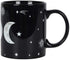 Mug - Ceramic Tea/Coffee - Triple Moon Mug - Black Gothic Wicca Witchcraft Pagan Mug