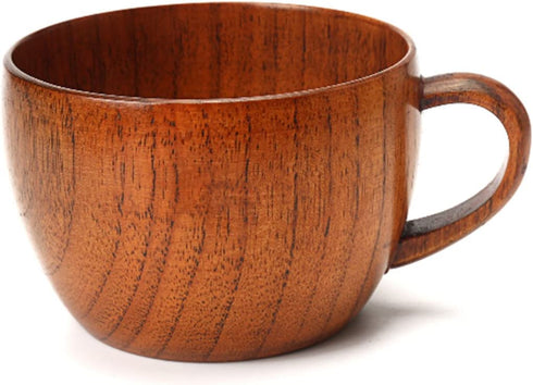 Emoyi Wood Coffee Mug Wooden Mug Tea Cup 100ml,Set of 2