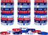 JAKADYUKS 40Pcs American Flag Silicone Bracelet USA Patriotic Party Wristband Party Favors School Gifts Supplies Fourth 4th of July Party Accessories