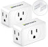 3 Prong to 2 Prong Adapter, LENCENT Plug Extender, Wall Plug Splitter with 3 AC Outlets, Travel Power Adaptor for US to Japan Japanese Philippines-Type A, Cruise Ship Approved, 1875W Max, 2 Pack