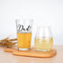 Modwnfy New Parents Gift, Mom & Dad EST 2022 Stemless Wine Glass and Beer Glass Set for Parents To Be Mom Dad Friend, Perfect Present for Mothers Day Fathers Day Baby Shower Pregnancy Christmas