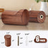 COCOYA 6Pack Wood Hooks for Wall, Minimalist Walnut Peg Easy to Install Natural Cute Mid Century Modern Small Simple Rustic Entryway Decor, for Hanging Hat Cap Backpack Bag Coat