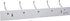 Amazon Basics Wall-Mounted Farmhouse Coat Rack, 5 Standard Hooks, White
