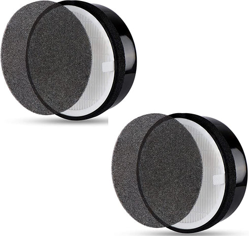 Flintar 3-in-1 H13 True HEPA Replacement Filters, Compatible with G-2000 Home Air Purifier, H13 Grade True HEPA Filtration System, Part # G-2000-FL, 2-Pack