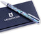 LACHIEVA luxury Handcrafted Shell Abalone Metal Ballpoint Pen Compatible with Germany Schmidt P900M Refill, Best Gift for Writing (Blue and Black 2 Refills), Nice Pen for Men & Women and Christmas