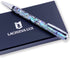LACHIEVA luxury Handcrafted Shell Abalone Metal Ballpoint Pen Compatible with Germany Schmidt P900M Refill, Best Gift for Writing (Blue and Black 2 Refills), Nice Pen for Men & Women and Christmas