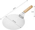 Metal Pizza Peel with Handle by ABIGAIL AND GREY - Stainless Steel Pizza Paddle and Pizza Spatula for Baking Homemade Pizza and Bread - Round 10" with Wood Handle