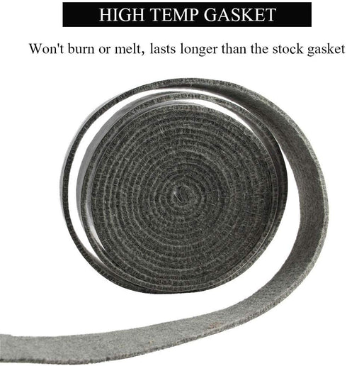KAMaster High Temp Grill Gasket Replacement Fit Primo Kamado Grill BBQ Smoker Gasket Pre-Shrunk Primo Accessories Self Stick Felt 14ft Long, 3/4" Wide, 1/8" Thick
