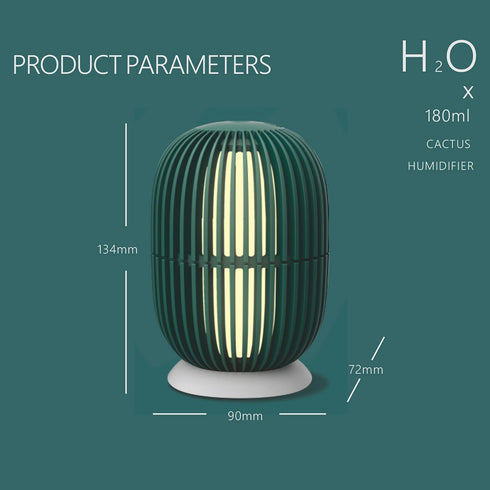 180ml Large Mist Mini Humidifier, Personal Room Long-Lasting Moisturizing Humidifier, Aroma Diffuser, Personal Desk Humidifier With 7-Color Night Light, Intelligent Anti-Drying, Suitable For Spa Yoga Baby Bedroom Office Travel